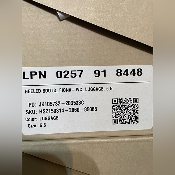 Just Fab~ Fiona Slouched Heeled Boot Luggage casual classic comfy 6.5 NIB - Picture 8 of 8